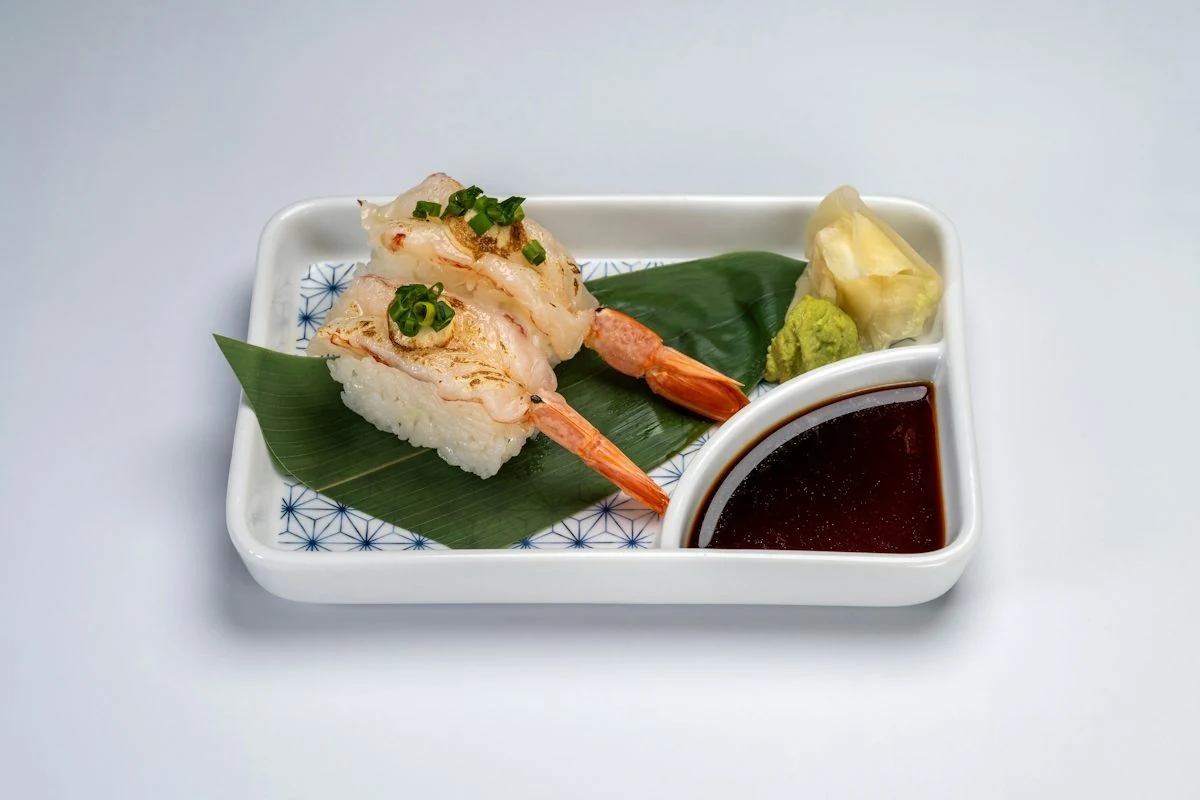 2pcs Aburi Shrimp* from RAKKAN Ramen