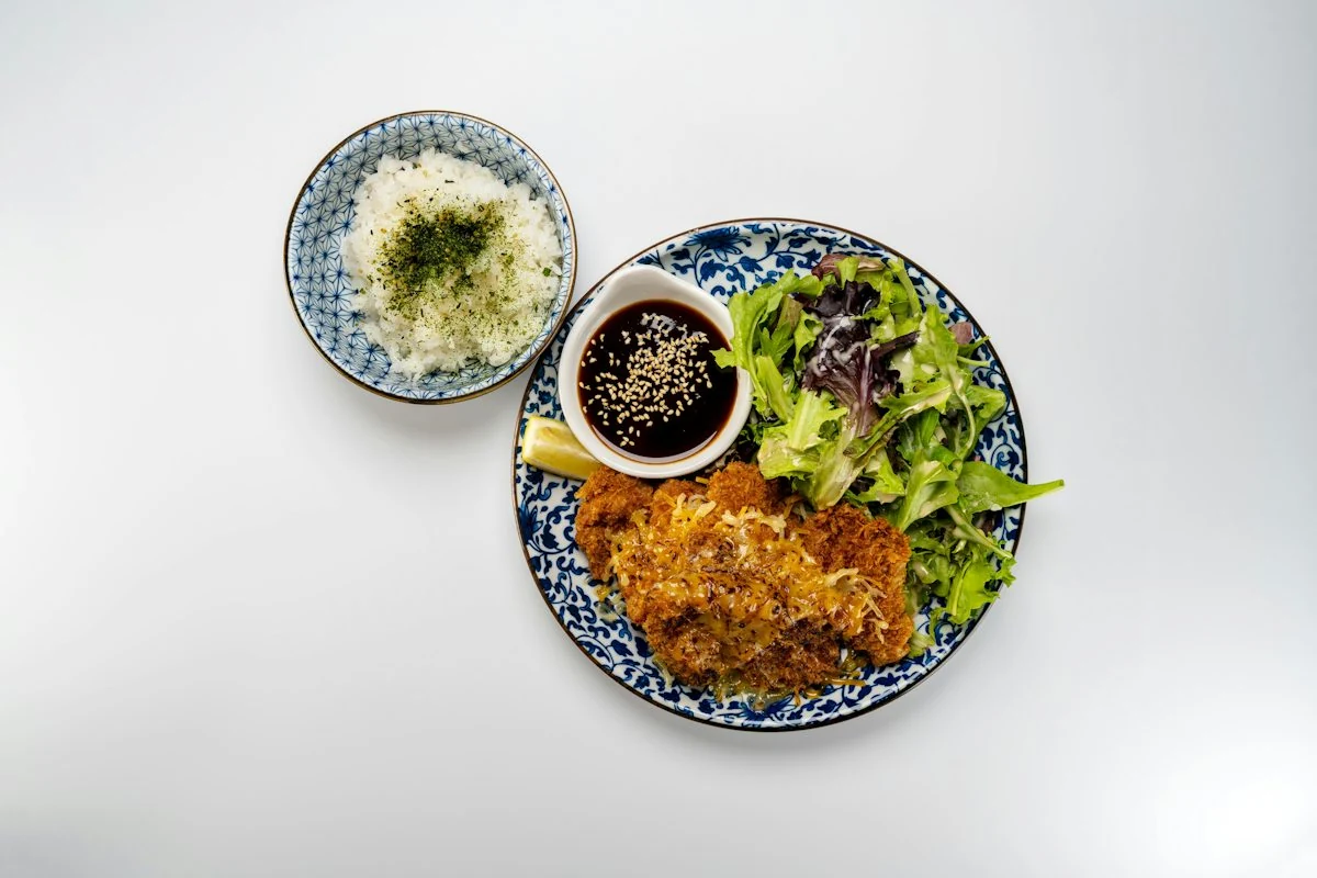 Cheese Chicken Katsu Plate from RAKKAN Ramen