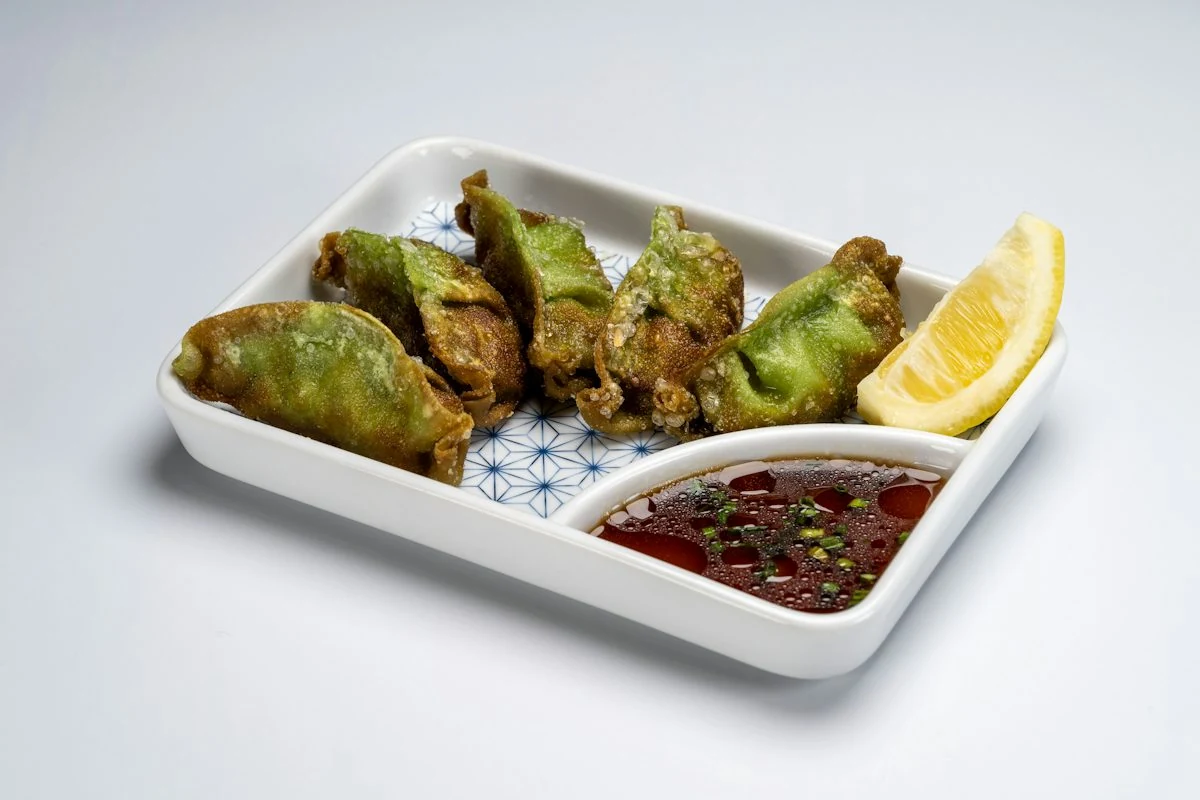 Crispy Vegan Gyoza from RAKKAN Ramen