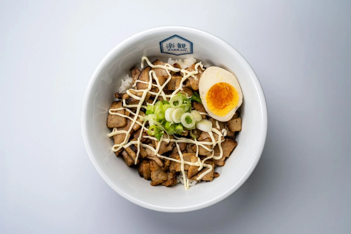 Large Grilled Pork Bowl from RAKKAN Ramen