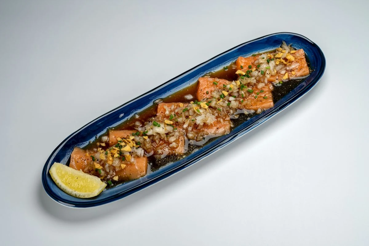 Salmon Carpaccio from RAKKAN Ramen